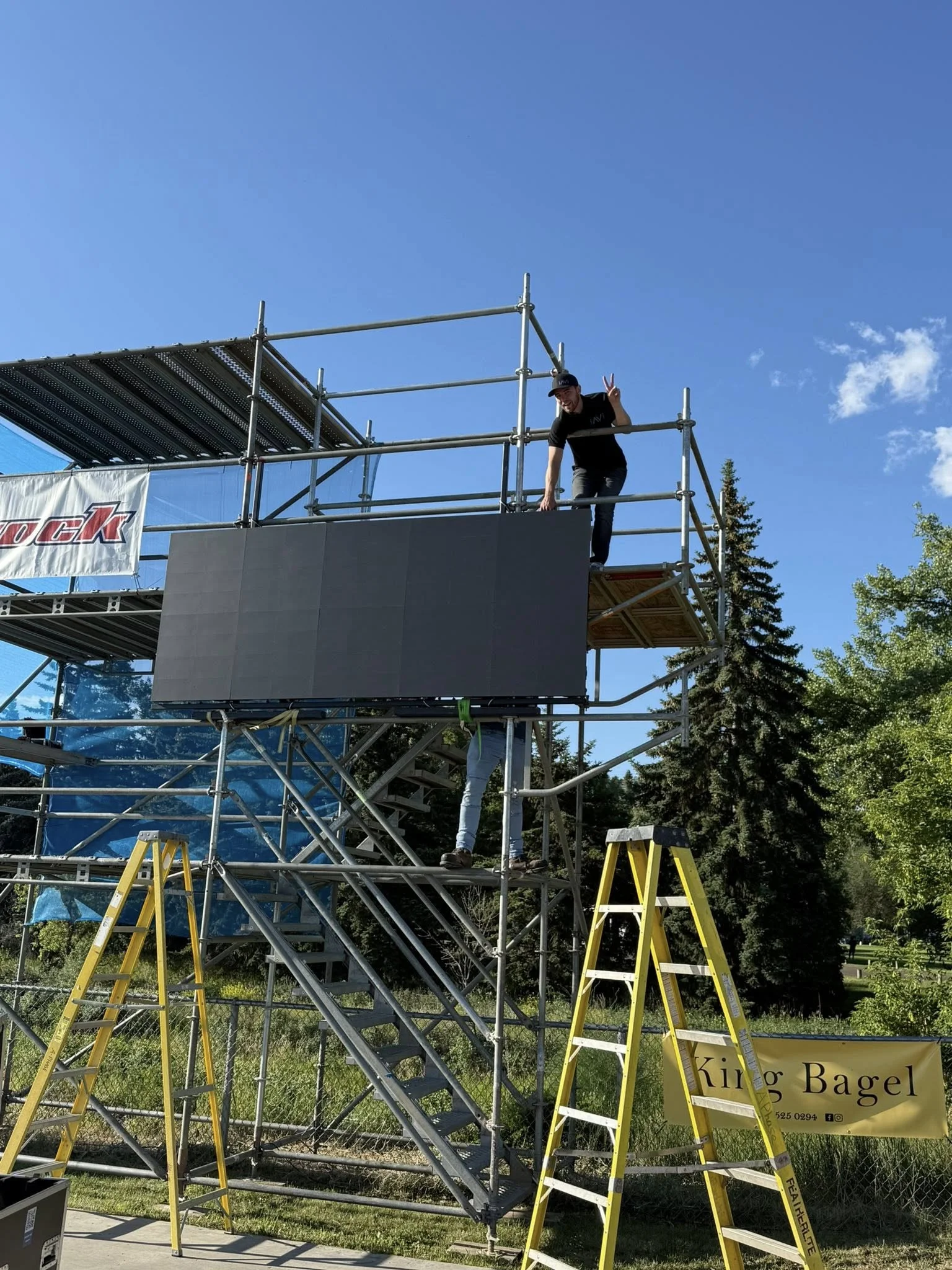 Outdoor LED wall at Beat the Heat skate competition